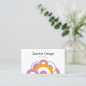 Carte De Visite Art Pop Design Graphique Rétro (Debout devant)