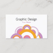 Carte De Visite Art Pop Design Graphique Rétro (Devant)