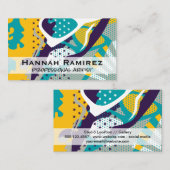 Carte De Visite Art pop moderne (Devant / Derrière)