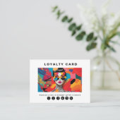 Carte De Visite Art pop moderne tendance Loyauté 5 clous Lashes (Debout devant)