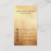 Carte De Visite Art School Photo (Dos)