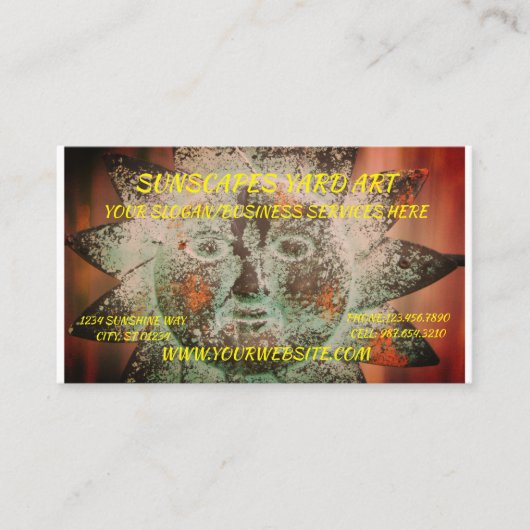 CARTE DE VISITE ART SUN (Devant)