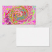 Carte De Visite Art Super rétro rose, jaune et magenta (Devant / Derrière)