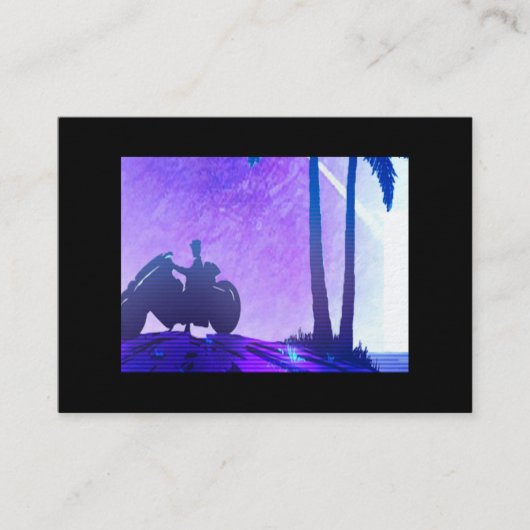 Carte De Visite – Art Synthwave Futuriste (Devant)