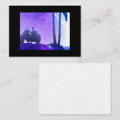 Carte De Visite – Art Synthwave Futuriste (Devant / Derrière)