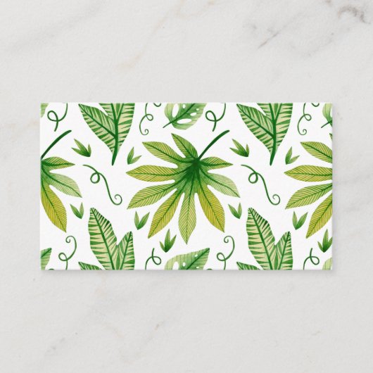 Carte De Visite Art tropical moderne (Devant)