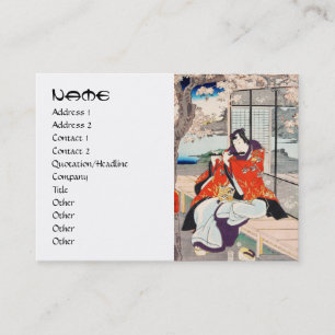 Carte De Visite Art ukiyo-e japonais vintage classique joueur de f