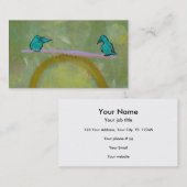 Carte De Visite Art unique d'amusement sensible d'équilibre (Devant / Derrière)