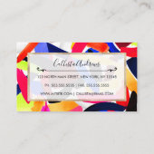 Carte De Visite Art Vibrant couleur brosse éclatante d'explosion a (Dos)