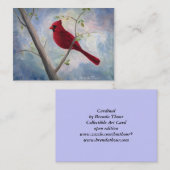 Carte De Visite ArtCard cardinal (Devant / Derrière)