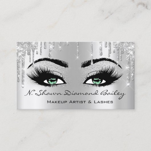 Carte De Visite Artefacts de maquillage royal Lashes Rose Lire ver (Devant)
