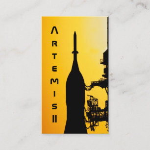 Carte De Visite Artemis II vers la rampe de lancement