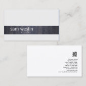 Carte De Visite Arthitect Compétences professionnelles Black Grung (Devant / Derrière)