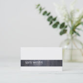 Carte De Visite Arthitect Compétences professionnelles Black Grung (Debout devant)