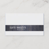 Carte De Visite Arthitect Compétences professionnelles Black Grung (Devant)