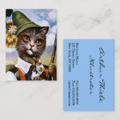 Carte De Visite Arthur Thiele - chat bavarois d'Alpes (Devant / Derrière)