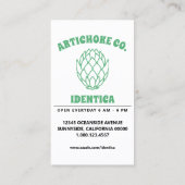 Carte De Visite artichaut mod (Dos)