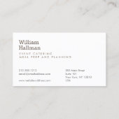 Carte De Visite Artichoke Screen Print Cato Logo Vert/Blanc (Dos)