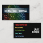 Carte De Visite Articles de fête d'anniversaire Décoration de vais (Devant / Derrière)