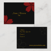 Carte De Visite Articles Sakura (Devant / Derrière)