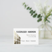 Carte De Visite Artifice carreleur (Debout devant)