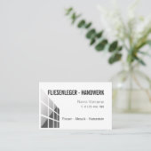 Carte De Visite Artifice carreleur (Debout devant)