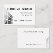 Carte De Visite Artifice carreleur (Devant / Derrière)