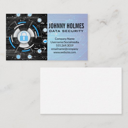 Carte De Visite Artificial Intelligence | Cyber Technology (Devant / Derrière)