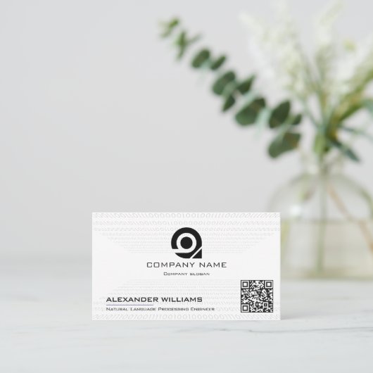Carte De Visite Artificial Intelligence Software Engineer Visiting (Debout devant)
