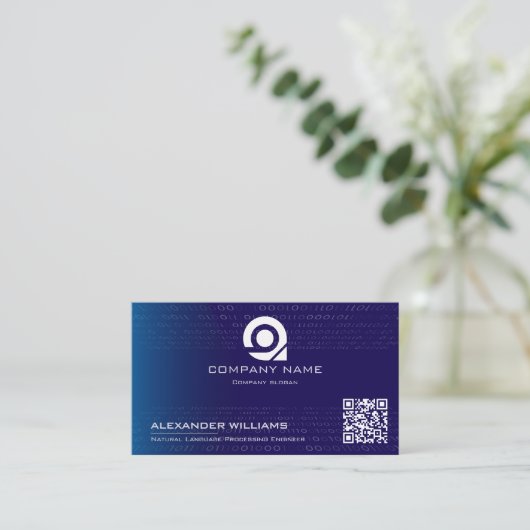 Carte De Visite Artificial Intelligence Software Engineer Visiting (Debout devant)