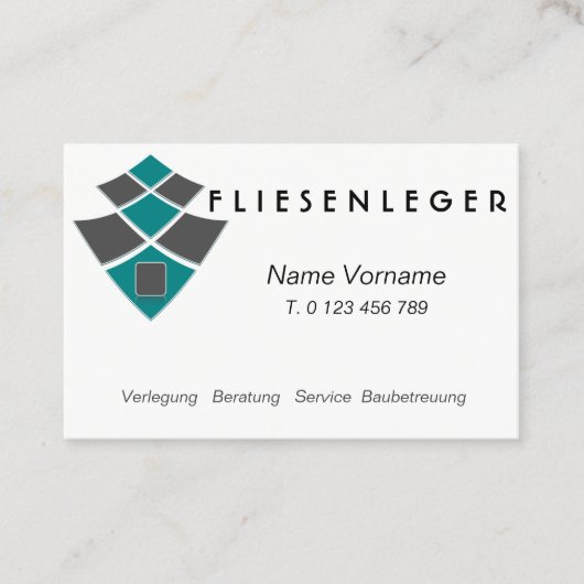 Carte De Visite Artisan (Devant)