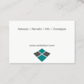 Carte De Visite Artisan (Dos)