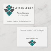 Carte De Visite Artisan (Devant / Derrière)