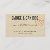 Carte de visite Artisan BBQ Kraft (Dos)