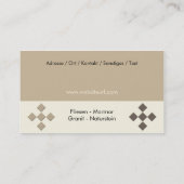 Carte De Visite Artisan de carrelage (Dos)