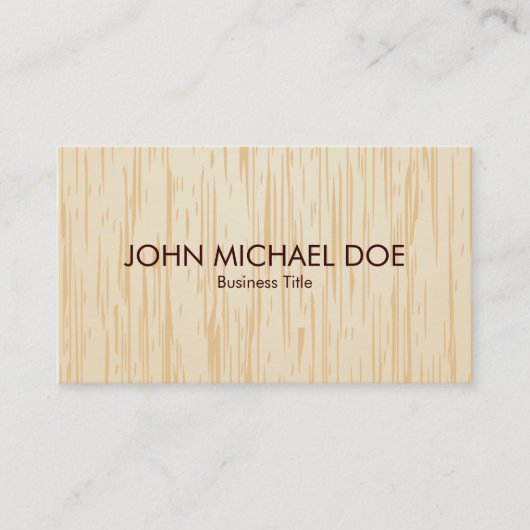 Carte De Visite Artisan en bois de professionnel de travail du (Devant)