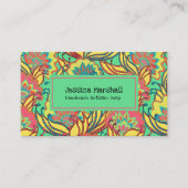 Carte De Visite Artisan floral tropical de Key West Island (Devant)