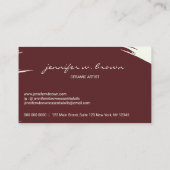 Carte De Visite Artisanat artisanal Argile en céramique sculpture (Dos)