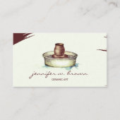 Carte De Visite Artisanat artisanal Argile en céramique sculpture (Devant)