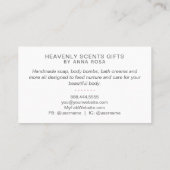 Carte De Visite *~* Artisanat artisanal artisanat artisanal Téléch (Dos)