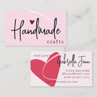 Carte De Visite Artisanat artisanal Calligraphie Signature Love He
