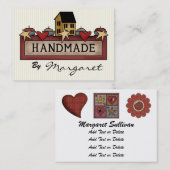 Carte De Visite Artisanat / Artisanat / Tricot / Couture (Devant / Derrière)