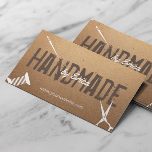 Carte De Visite Artisanat de couture artisanal Carton Vintage