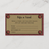 Carte De Visite Artisanat de couture de pays primitif rustique (Dos)