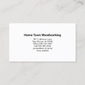 Carte De Visite Artisanat du bois Finition de la texture bois (Dos)