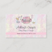 Carte De Visite Artisanat et design en vinyle - Blush Pink Busines (Devant)