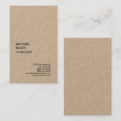 Carte De Visite Artisanat exclusif Spécial Unique Moderne Minimali (Devant / Derrière)