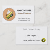 Carte De Visite Artisans (Devant / Derrière)