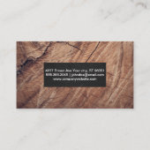 Carte De Visite Artisans Arrière - plan bois | Outils (Dos)