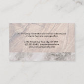 Carte De Visite Artisans Bois et marbre (Dos)